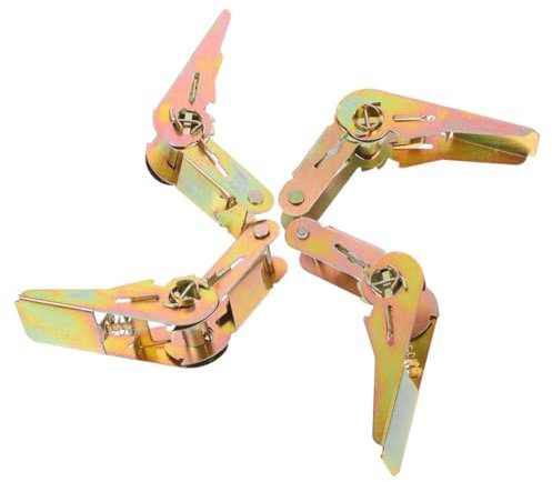 DIYEAH 4pcs Ratchet Tensioner Tie down Belt Hardware Heavy Duty Buckle Ratchet Strap for Outdoor