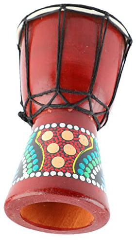 RiToEasysports Percussion djembé à Main en Bois, Tambour Africain, Son Clair pour Adultes et Enfants, Bois Massif pour Amateurs de Musique