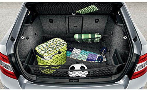 Skoda 5E0017700A bagagenät bagageutrymmenät lastsäkring lastnät 3-delad svart