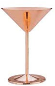 SWEET HOME Coppa Martini in Acciaio Inox Placcato Rame cl 23 cod.BR00720CU cm 17,3h diam.12 by Varotto & Co.