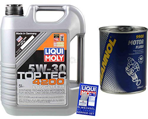 QR-PARTS 69809083 5L Motoröl Oil Top Tec 4200 5W-30 MANNOL Motorspülung Motor Flush