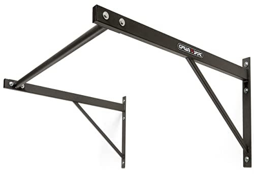 CIPRIANI SPORT™ Klimmzugstange für die Wand, 120 x 90 x 50 cm, professionelles Set mit Befestigung, robust für Calisthenics (Schwarz, 100x50x50cm)