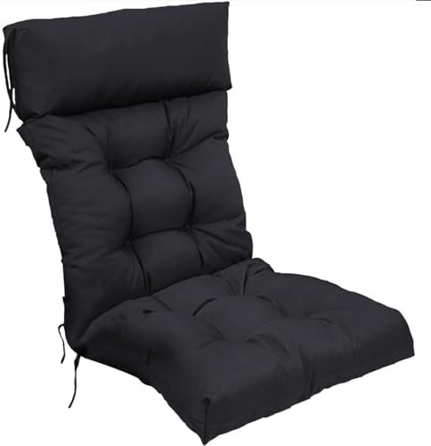 FloAPa Gartenstuhlauflagen Hochlehner Extra Dicke Sitzauflagen Sitzpolster Set für Gartenstühle Outdoor Stuhlkissen Polsterauflagen UV-Beständig Sitzkissen Hochlehner Auflagen,003,125 * 55