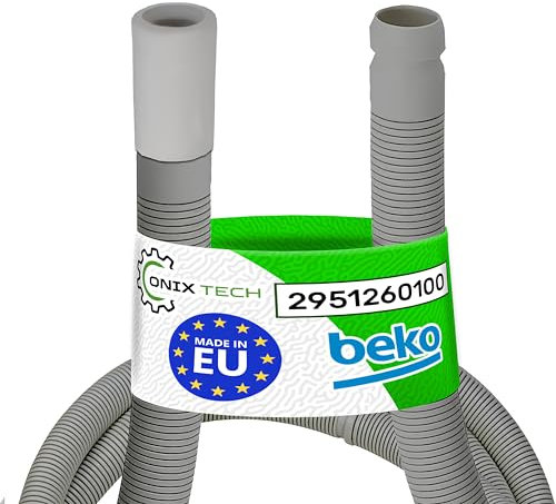 Tuyau Evacuation Seche Linge Condensation et Pompe a Chaleur Universel 1,6 m avec le Code Original 2951260100 pour Beko - MADE IN EU - Garantie de 5 Ans - ONIX TECH