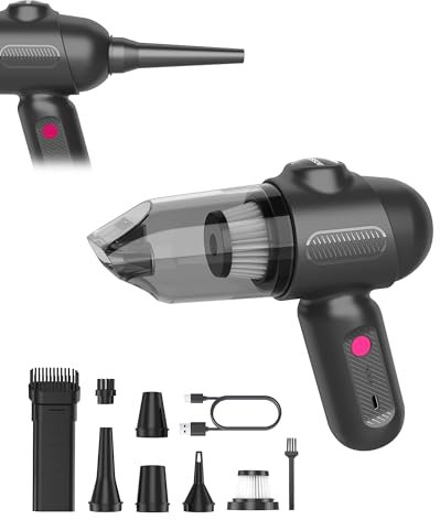 Handstaubsauger Akku 4in1,Mini Staubsauger Kabellos,Auto Staubsauger Stark,Autostaubsauger mit Waschbar HEPA für Küche,PC,Haus& Tierhaar Reinigung von kleinen Flächen pocket vac,vacuum cleaner