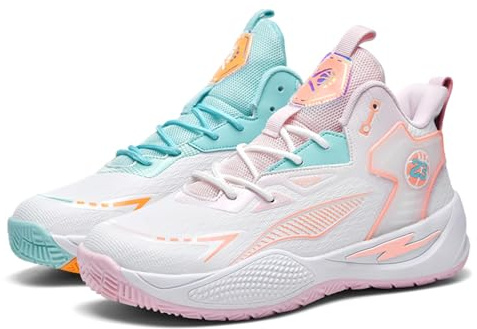 BINQER Chaussures de Basket-Ball Montantes et durables for Hommes/Femmes avec Un Design élégant et coloré(Two Tone,39 EU)