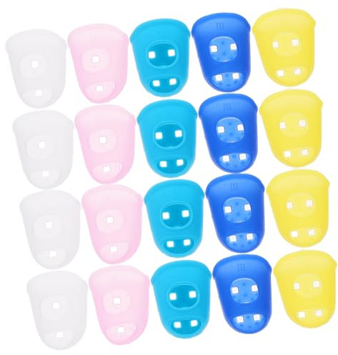 jojofuny 40stücke Flexible Silikon-fingerhüllen Praktischer Fingerkuppenschutz Zum Geldzählen Mit Erhöhter Reibung