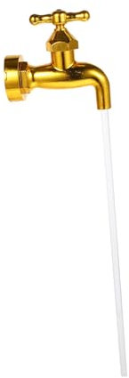 VINTORKY 1 Ensemble Fontaine Invisible pour Jardin Décoration Extérieure avec Robinet Flottant et Tube Acrylique pour Courtyards et Verts