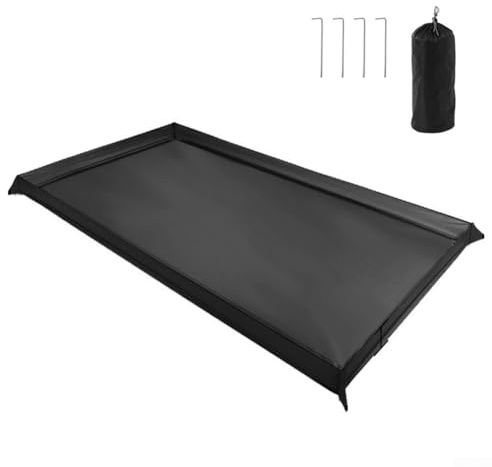 Yuanpgky Tela Oxford 210D impermeable para tienda de campaña con estacas y bolsa de almacenamiento para actividades al aire libre (200 x 120 cm)