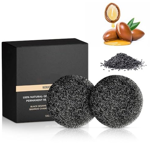 Jabón en barra para revertir las canas, nuevo champú en barra Mane Grey Reverse 2025 para hombres y mujeres, limpia y nutre profundamente el cuero cabelludo.,2pcs