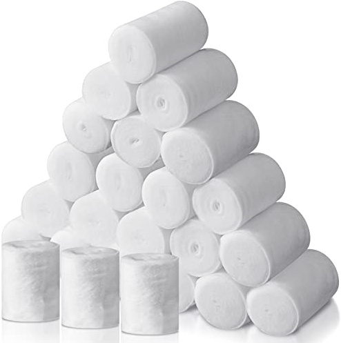 Treela 24 Rolls Cotton Cast Padding Individually Wrapped,3 Inch x 8.9 Ft