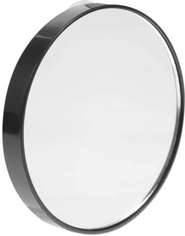 FRCOLOR 5x Magnifying Mirror Pocket Makeup Mirror Bathroom Magnifying Compact Suction Cup Small Wall Makeup for Women