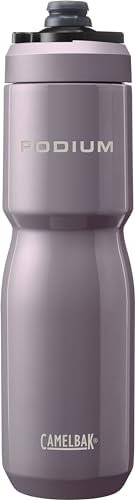 Camelbak Podium Insulated Steel 650ml – bike bottle – 18/8 stainless steel – high capacity – double-walled vacuum insulation – leak-proof – high flow – violet, size: OS