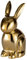 EGLO LIVING Osterdeko Hase Vohilava, Deko Figur Ostern Frühling, Frühlingsdeko Osterhase, Elegante Tischdeko, Osterfigur aus Aluminium in Gold, 17,5 cm