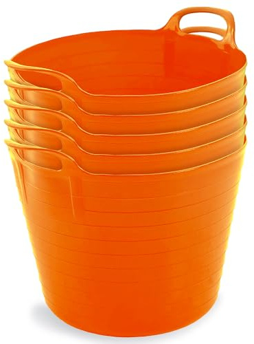 Neat. Neat Plastics - Flexi Tubs Pack of 5 - Orange