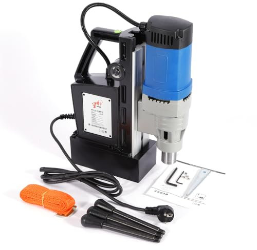 LANNADD Mt3 Carotteuse magnétique 1680 W Perceuse électromagnétique Perceuse pour plaques d'acier Foret magnétique polyvalent Convient pour la construction de ponts, l'industrie et la construction en