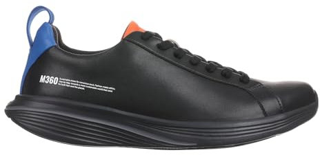 MBT M360 E2 Zapatillas de Deporte para Hombre Estilo Moderno. Deportivas de Caminar Anatómicas y Cómodas. Calzado Fisiológico de Confort y Estabilidad con Suela balancin. Color Negro