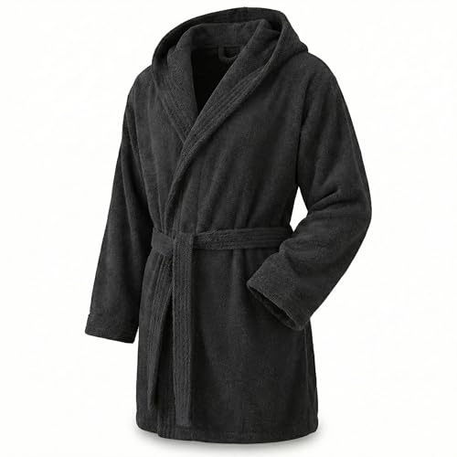 Top Towel - Élégant - Peignoir pour Femme et Homme 100% Coton, 500 g/m² - Option Capuche ou Sans Capuche - Doux et Absorbant pour Douche, Spa et Piscine