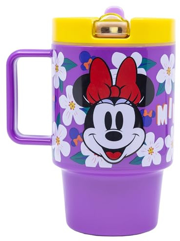Stor Tazza Bambini con Coperchio Minni 530ml - Bicchiere Plastica Senza BPA con Tappo Antigoccia - Tazza a Vite per Bambini