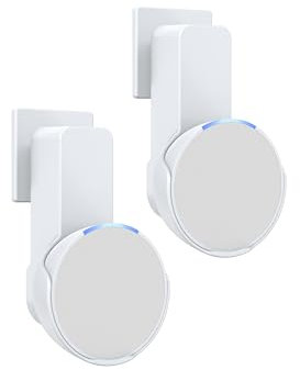 Maxonar Pop - Supporto da parete per altoparlante, montaggio a parete, senza viti e trapano, cavo nascosto, compatibile con Google Nest, colore: bianco