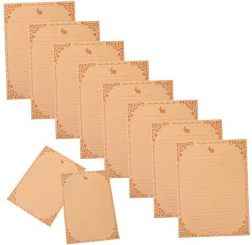 Homoyoyo 50hojas Papel Membrete Literario Vintage De Escritura Retro Papel Decorativo Para Escribir Cartas De Cartas Multifunción Para Manualidades