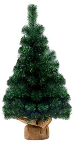Tabletop Christmas Tree 2ft Artificial Small Christmas Tree with Cloth Bag Base for Home, Office Decoration