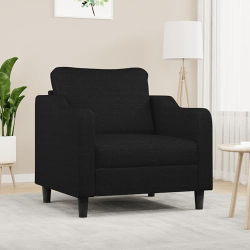 WEMYUFURN Sillón de salón moderno con acolchado y estructura de metal - Asiento de tela transpirable para relajarse y ver la televisión - Diseño resistente con estabilidad