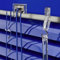 WR-Design Alu Jalousie dunkel blau orientblau - Breite 50 bis 240 cm - Höhe 130/160 / 220 cm - Tür Fenster Rollo Jalousette Aluminium Fensterjalousie Lamellen Metall (60 x 130 cm)