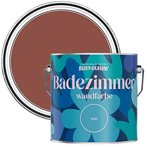 Rust-Oleum Red Water-Resistant Bathroom Wall & Ceiling Paint - Fire brick 2.5L