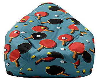 Highdi Sitzsack Kinder mit Ohne Füllung - Sitzsack Spielzeug Aufbewahrung,Sitzsack Stuhl Abdeckung Plüschtier Aufbewahrung Bequeme Bodenliege (L:90x110cm,Schwarz Rot)