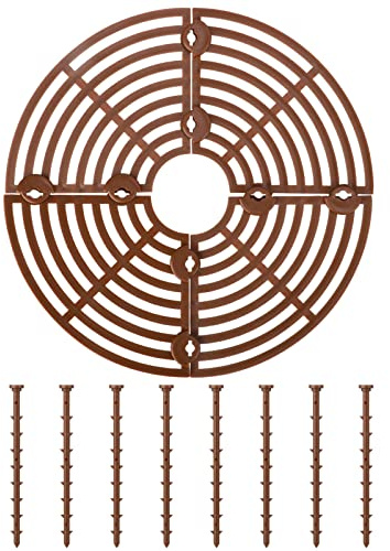 Griglia per Vasi per Piante Coperture Protettive per Terreno, Griglia in Plastica Tagliabile Protezione per Fiori da Animali Tappo per Scavi per Gatti Sicurezza per Bambini, (18cm)