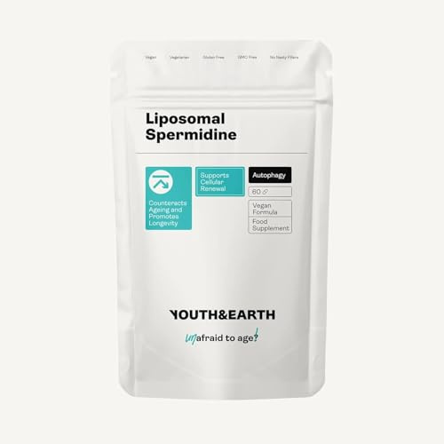 Youth & Earth Liposomal Spermidine | 60 Capsules of Spermidine Supplements for Hair Growth, Autophagy & Nail Growth