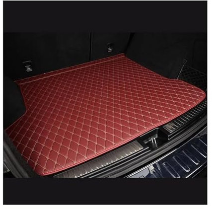 UOEMCRTB wasserdichte Kofferraumschutzpolster Maßgeschneiderte Kofferraummatten Für VW Für Golf 6 2009 2010 2011 2012 2013(Wine red)