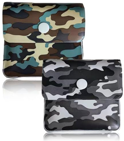 COYUN 2 Stück Taschenaschenbecher, Zigarettenaschenbecher, Feuerfestes PVC - Geruchsneutral - Tragbares Kompakt für Raucher, Outdoor-Reisen