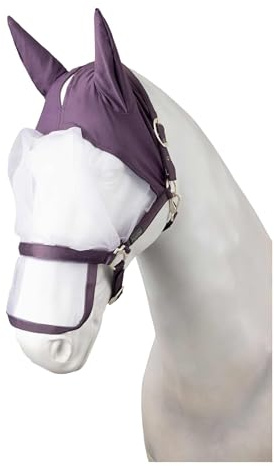 Horze Paso Fino Horse Halter with Horse Fly Mask with Ears, 2 in 1 Combo