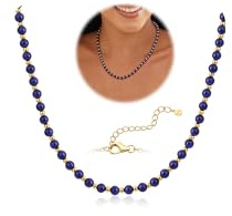 Adramata Collar Piedras Naturales Mujer Collares de Piedra Natural de 5MM, Cuentas de Acero Inoxidable de 3MM, Collar de Cristal Chapado en Oro Ajustable Collar Mujer Verano con Caja de Regalo