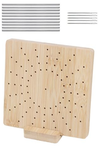 XIAOXIAOYU Tagliere per Uncinetto - Tavola da Bloccare con Perno, In Legno Con Perni Per Bloccare Opere Uncinetto E Maglieria Per Adulti