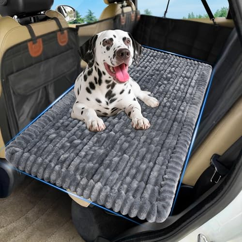 Loiion Hundematte Auto Rückbank Antirutsch, 127×62x3cm Dunkelgra