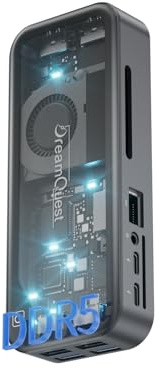 DreamQuest Mini PC Stick Windows 11 Pro,Intel N95 (fino a 3,4 GHz) 12GB LPDDR5 1 TB M.2 SSD Micro Computer Desktop Stick,Dual HDMI+Type C (10 Gbps)/ WiFi 6/Bluetooth 5.3 USB3.2 per casa/ufficio