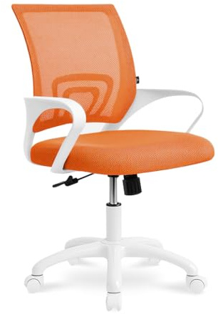 SAMIRA Sedia da ufficio ergonomica girevole – Happy (Arancione)