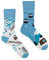Spox Sox Casual Unisex für Damen und Herren – lustige, mehrfarbige, bunte, verrückte, unterschiedliche, gemusterte Socken für Individualisten, Gr. 44-46, Skipiste
