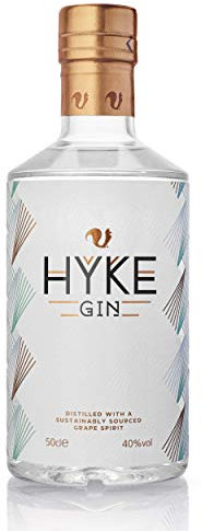 HYKE Gin 50cl - IWSC Gold Award Winning London Dry Gin - Sustainably made with Grape Spirit and Flavoured with Unique Botanicals