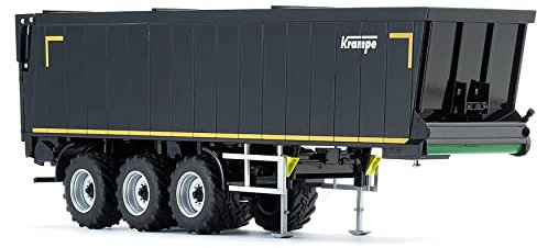 WIKING 077659 Krampe Rollbandwagen SB II 30/1070, Modell, 1:32, Metall/Kunststoff, Ab 14 Jahre, Viele Funktionen, Bewegliche Heckklappe, Ausziehbare Stützen, Schwarz