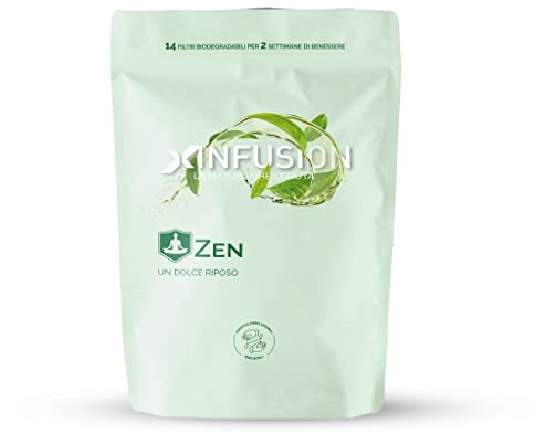 X-Infusion | Infuso Zen per Favorire il Riposo e il Rilassamento di Corpo e Mente, Infusione Relax per Acqua Fredda, Note Fresche e Floreali, 14 Filtri, 100% Naturali, Senza Zuccheri