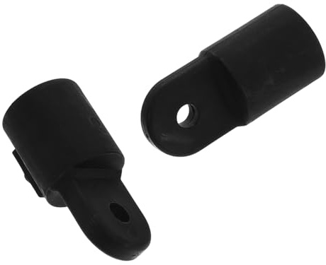 Kisangel Lot de 2 Casquettes en Nylon Noir Robustes pour Bimini de Bateau, Accessoires Polyvalents Adaptés aux Tubes de 7/8 Pouces, Faciles à Installer pour Yacht et Canoë