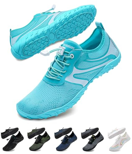 WateLves Zapatos de Agua Hombre Mujer AcuáTicos Surf Antideslizante Secado Rápido Resistentey Duradero Unisex Viajar Playa Natación