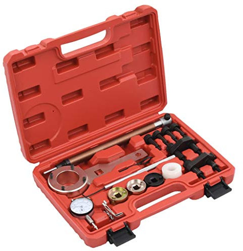 Xichuzi Herramientas de sincronización de Motor 18 Piezas 1.8/2.0 TFSI, Herramienta De Ajuste De La Correa De Distribución del Motor