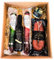 LUX IBÉRICO - Cesta Gourmet para Regalar Dalciva – Caja de Productos Ibéricos – Lote con Aceite de Oliva, Crema de Queso, Salchichón, Chorizo y Morcilla - Pack Regalo Comida