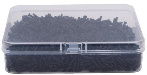 Plyisty Occhielli per Racchette da Badminton Parti di Ricambio Materiale in Nylon Leggero Spessore Cappuccio 0,8 Mm Adatto per Fori a Corda Singola per la Maggior Parte delle Racchette da Badminton