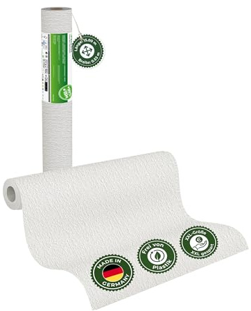 Veluxis Raufasertapete Papiertapete – GRANDIOSO Strukturtapete Papierprägung, XXL 15,00 m x 0,53 m, überstreichbar, atmungsaktiv, Made in Germany